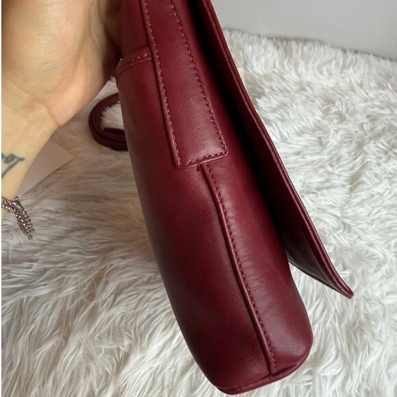 Vintage COACH y2k Legacy Red Glove Tanned Leather Flap BAG Crossbody Purse 9821 - Picture 7 of 11